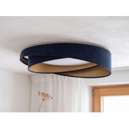 Plafoniera LED GALAXY MODERN LED/24W/230V Ø 55 cm blu/oro