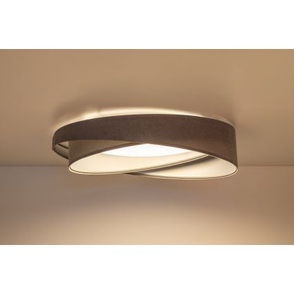 Plafoniera LED GALAXY MODERN LED/24W/230V Ø 55 cm grigio/argento