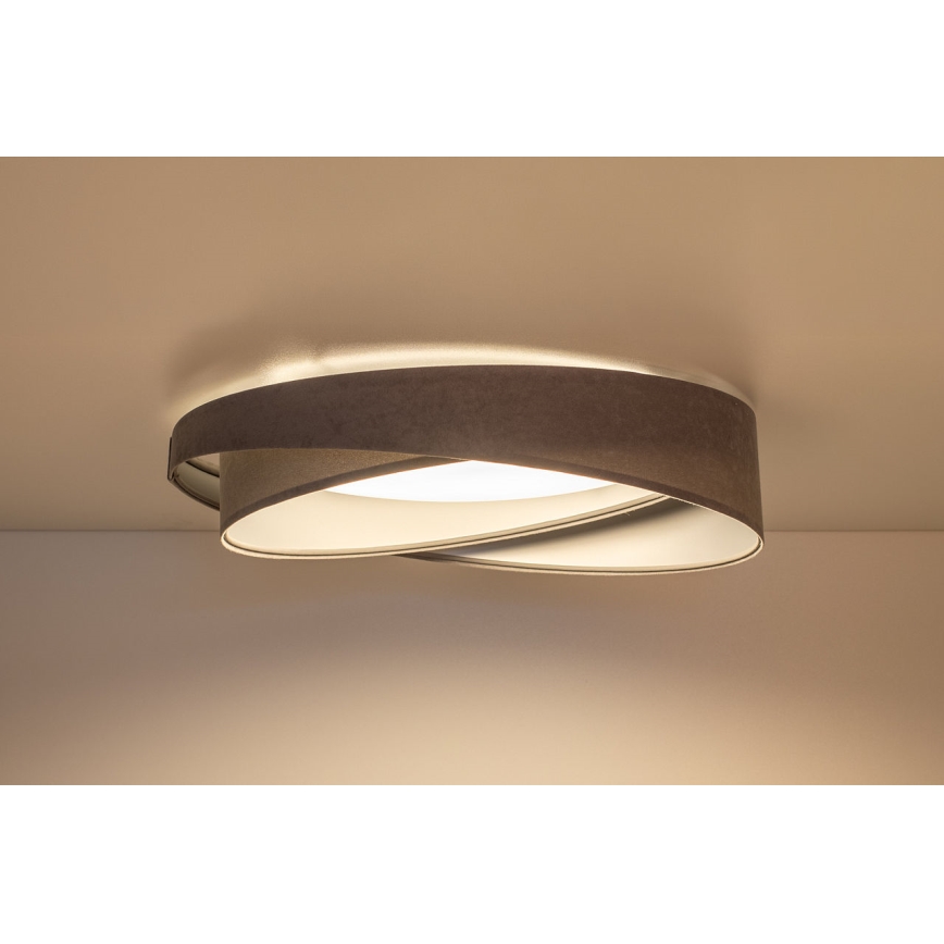Plafoniera LED GALAXY MODERN LED/24W/230V Ø 55 cm grigio/argento