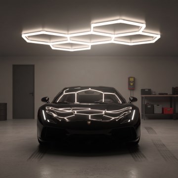Plafoniera LED HEXLINE LED/216W/230V 4000K 208x300 cm bianco