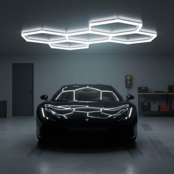 Plafoniera LED HEXLINE LED/216W/230V 6500K 208x300 cm bianco