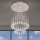Plafoniera LED in cristallo NAURU LED/24W/230V diam. 40 cm cromo lucido + telecomando