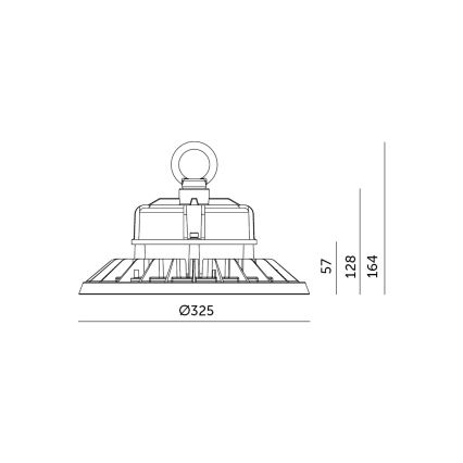 Plafoniera LED industriale RIO PRO HIGHBAY LED/200W/230V 4000K IP65