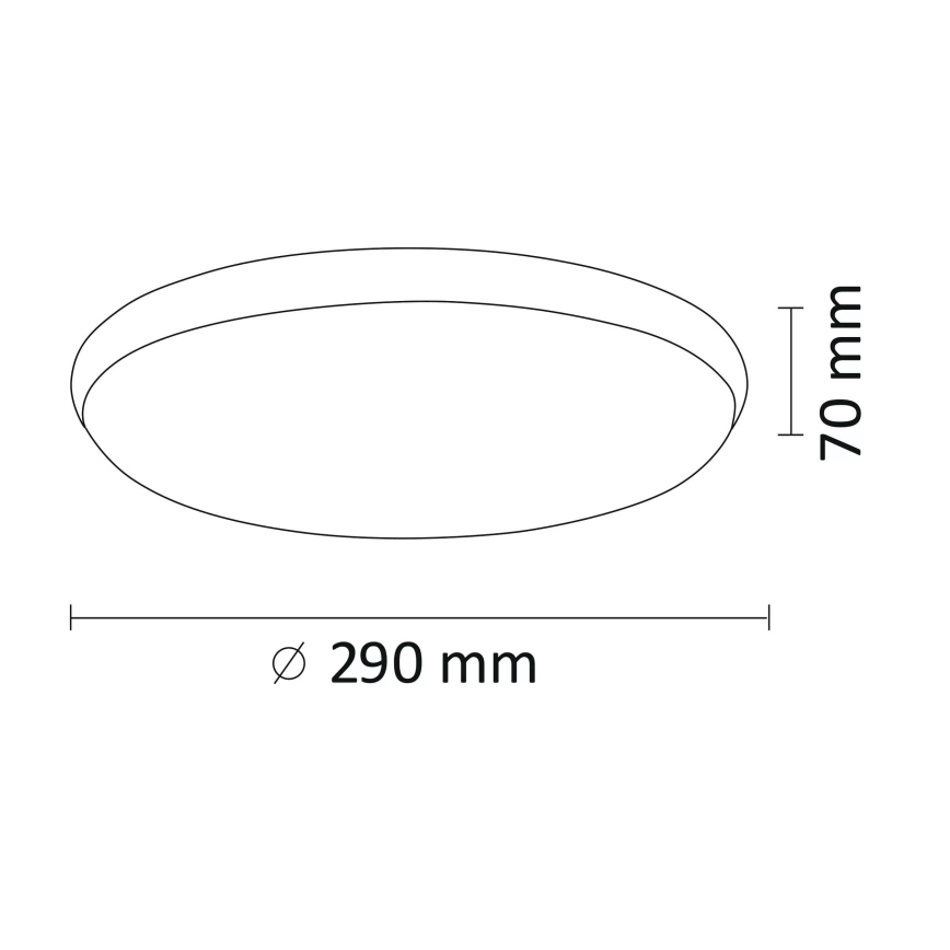 Plafoniera LED KERN LED/15W/230V d. 29 cm