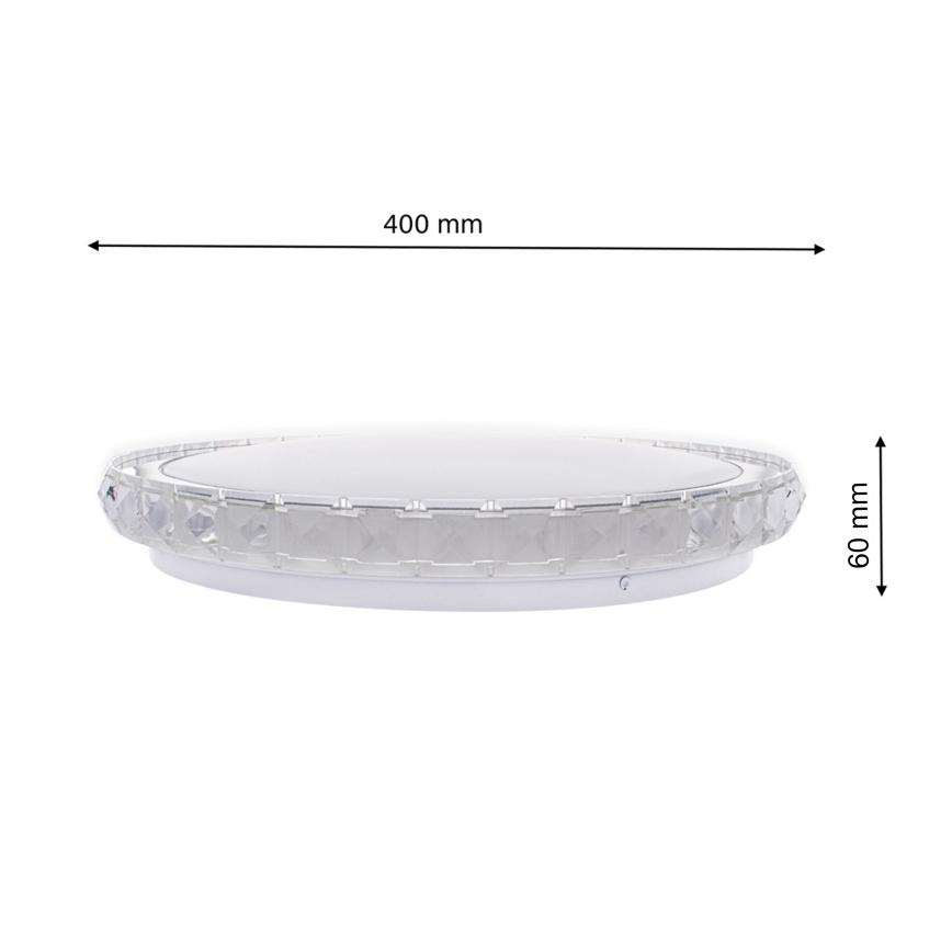 Plafoniera LED LAYLA dimmerabile con telecomando 1xLED/26W/230V