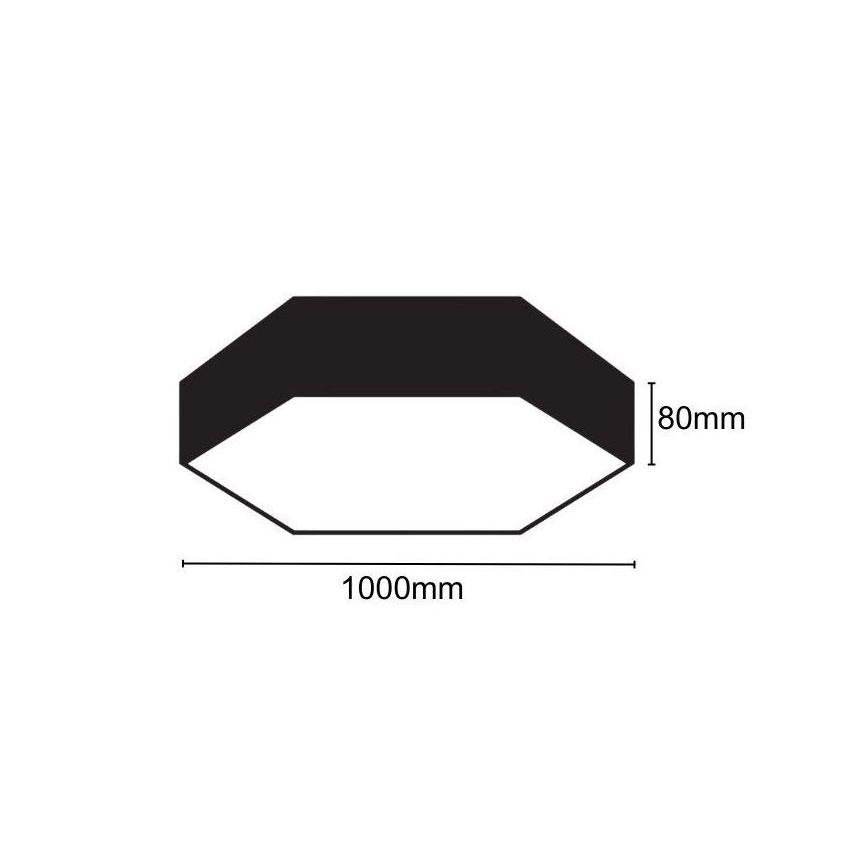 Plafoniera LED LED/100W/230V 4000K diametro 100 cm