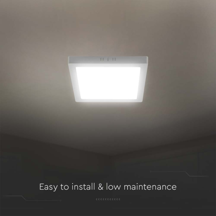 Plafoniera LED LED/12W/230V 3000K 16,7x16,7 cm bianco