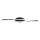 Plafoniera LED LED/12W/230V 3000K 94,5 cm nero