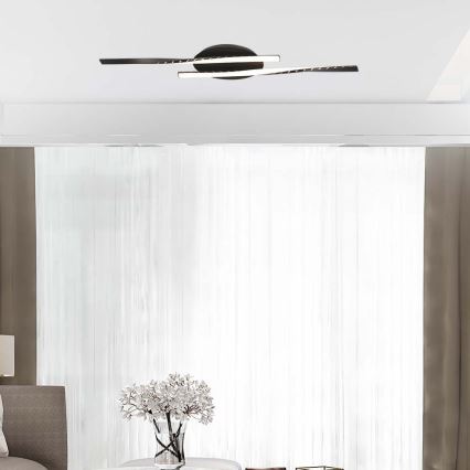 Plafoniera LED LED/12W/230V 3000K 94,5 cm nero