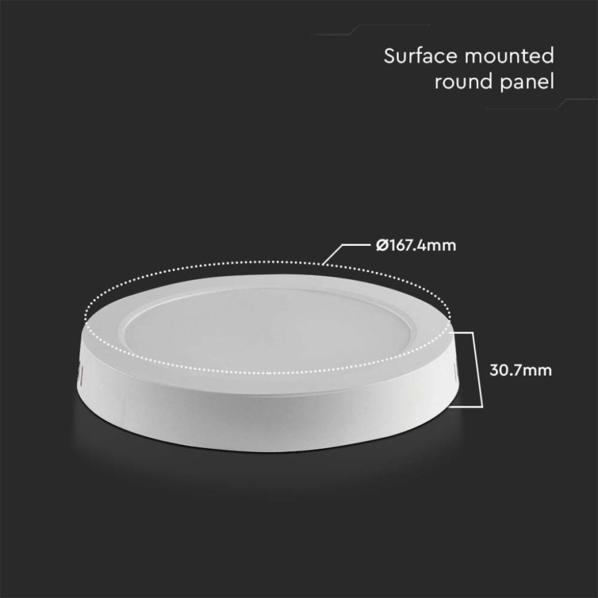 Plafoniera LED LED/12W/230V 4000K bianco