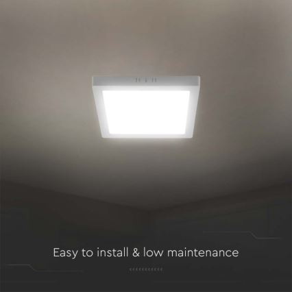 Plafoniera LED LED/12W/230V 6500K 16,7x16,7 cm bianco