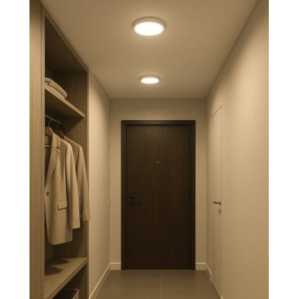 Plafoniera LED LED/18W/230V 4200K diametro 21 cm bianco