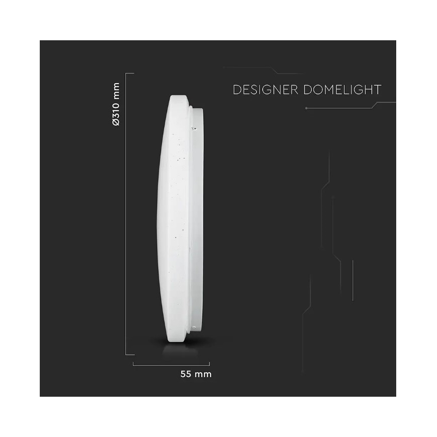 Plafoniera LED LED/18W/230V d. 31 cm 3000/4000/6400K