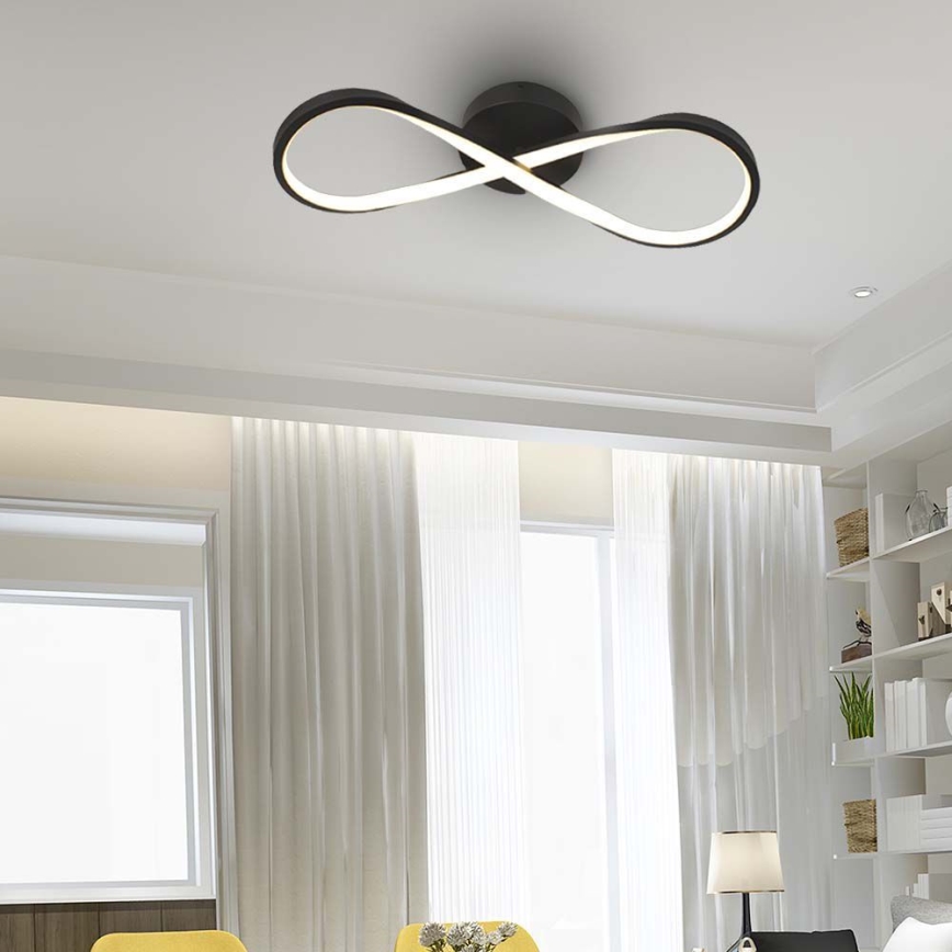 Plafoniera LED LED/24W/230V 3000K nero