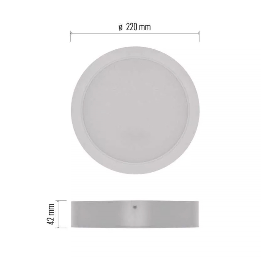 Plafoniera LED LED/24W/230V diametro 22 cm bianco