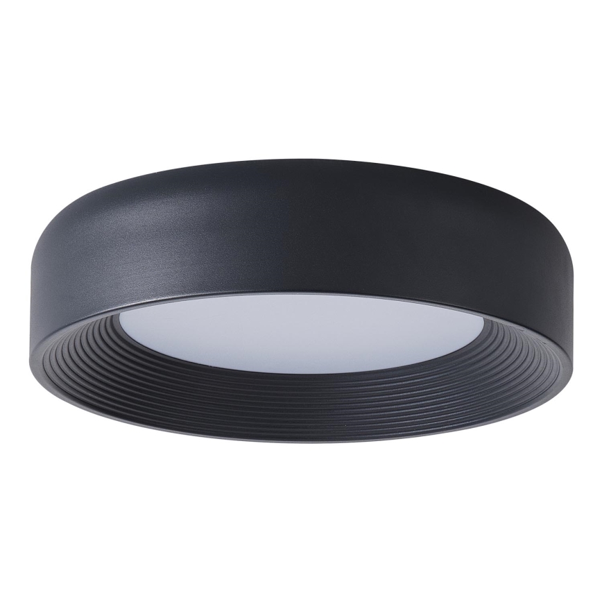 Plafoniera LED LED/30W/230V 3000K nero diametro 40 cm