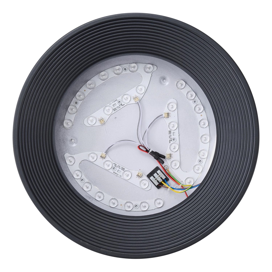 Plafoniera LED LED/30W/230V 3000K nero diametro 40 cm