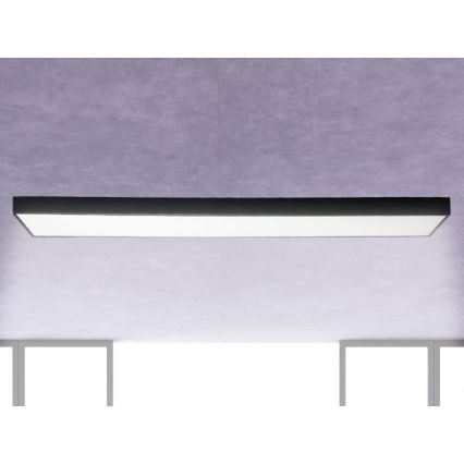 Plafoniera LED LED/32W/230V 4000K 120x13 cm nero