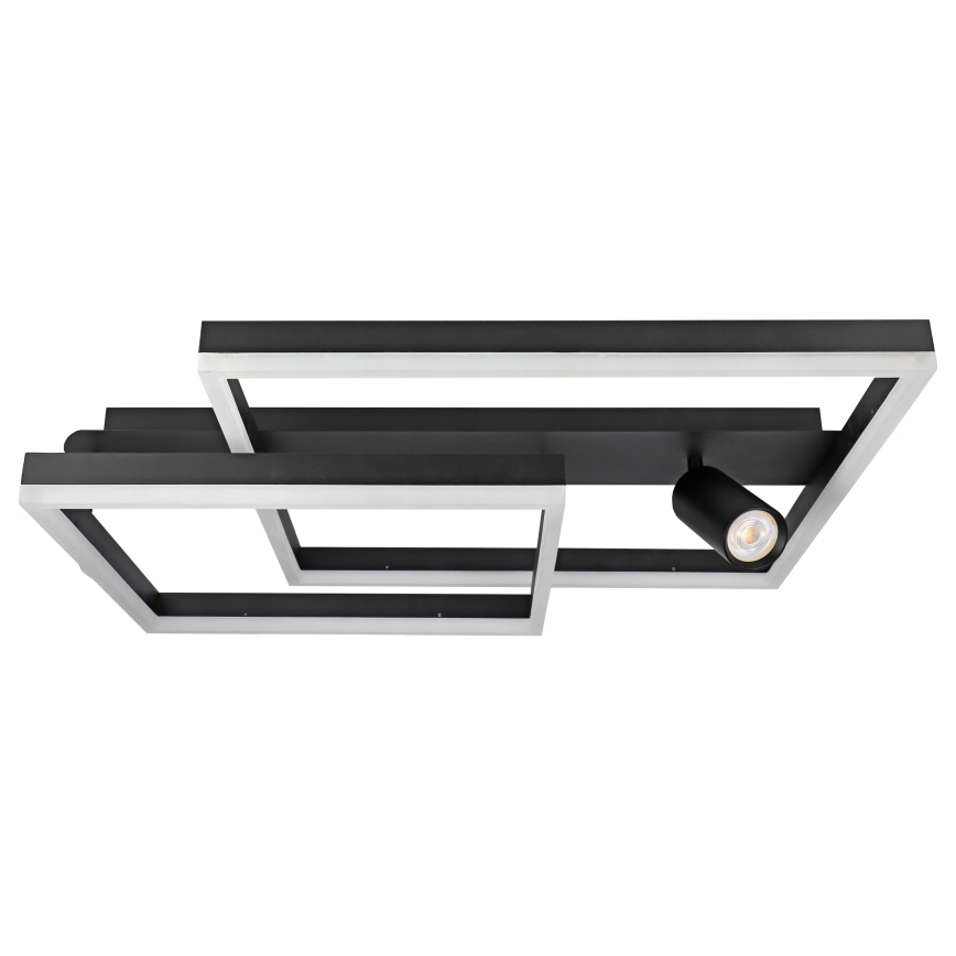 Plafoniera LED LED/38W/230V + 1xGU10/30W nera