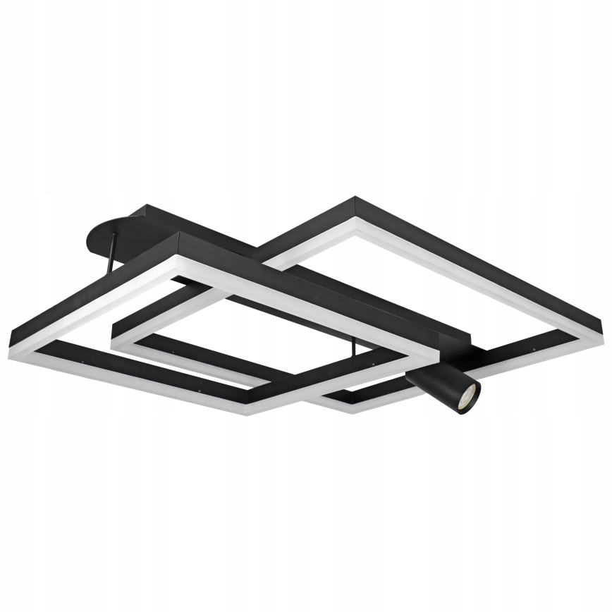 Plafoniera LED LED/38W/230V + 1xGU10/30W nera