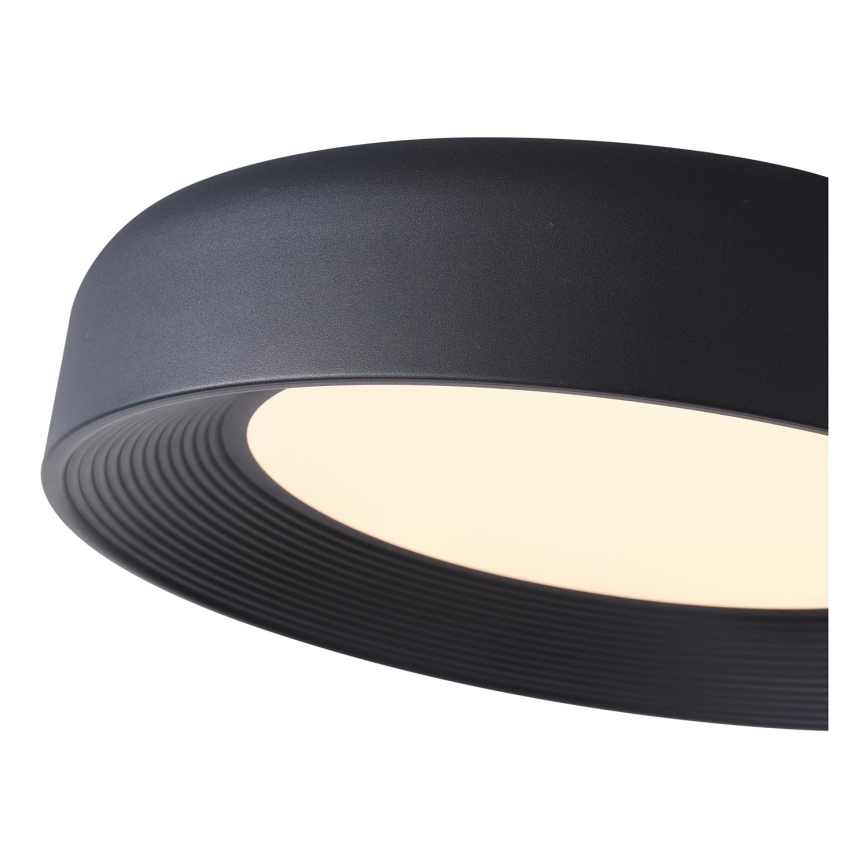 Plafoniera LED LED/40W/230V 3000K nero diametro 50 cm