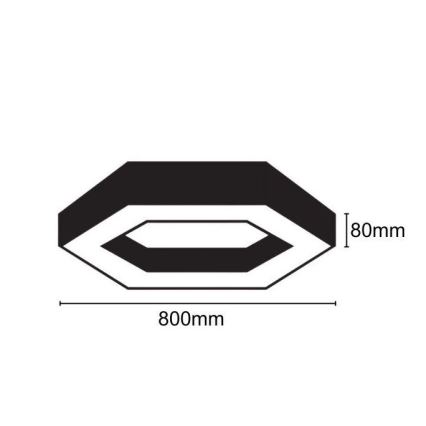 Plafoniera LED LED/40W/230V 4000K diametro 80 cm