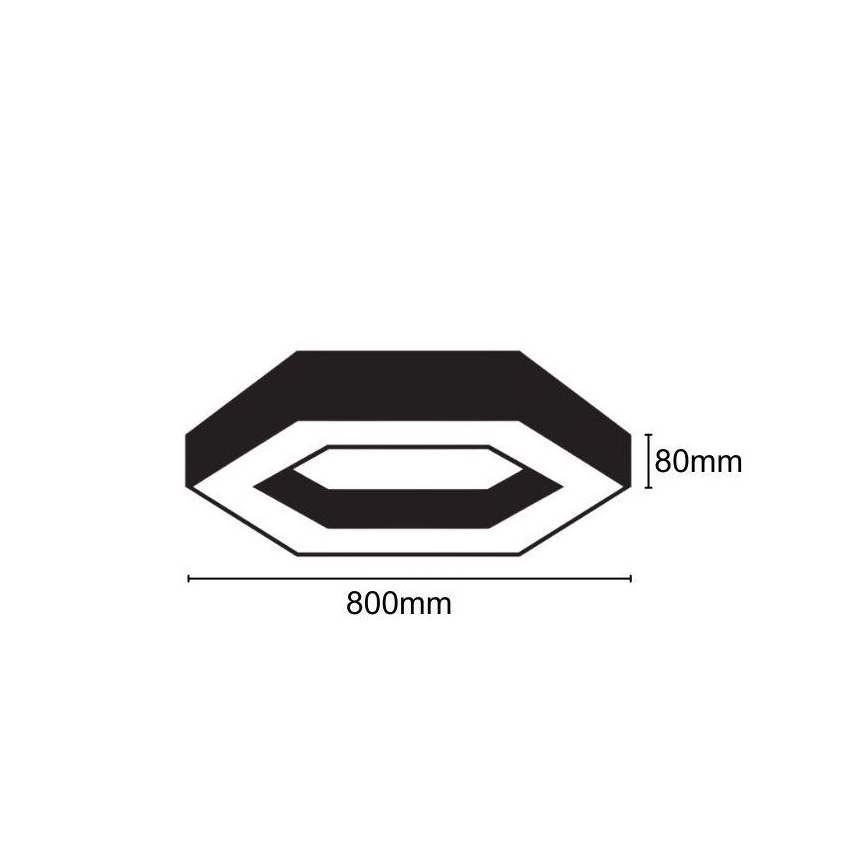 Plafoniera LED LED/40W/230V 4000K diametro 80 cm