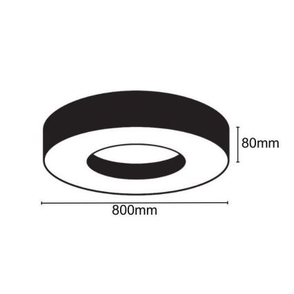 Plafoniera LED LED/40W/230V 4000K diametro 80 cm