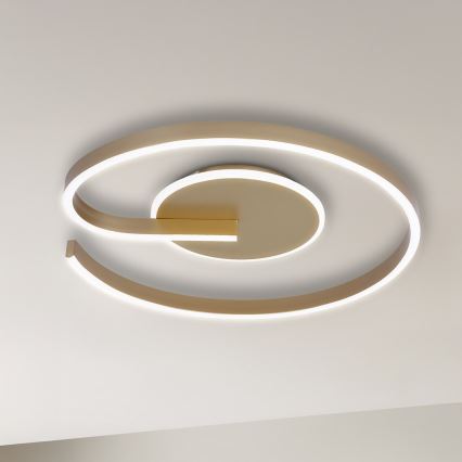 Plafoniera LED LORENZO LED/22W/230V Ø 50 cm dorata