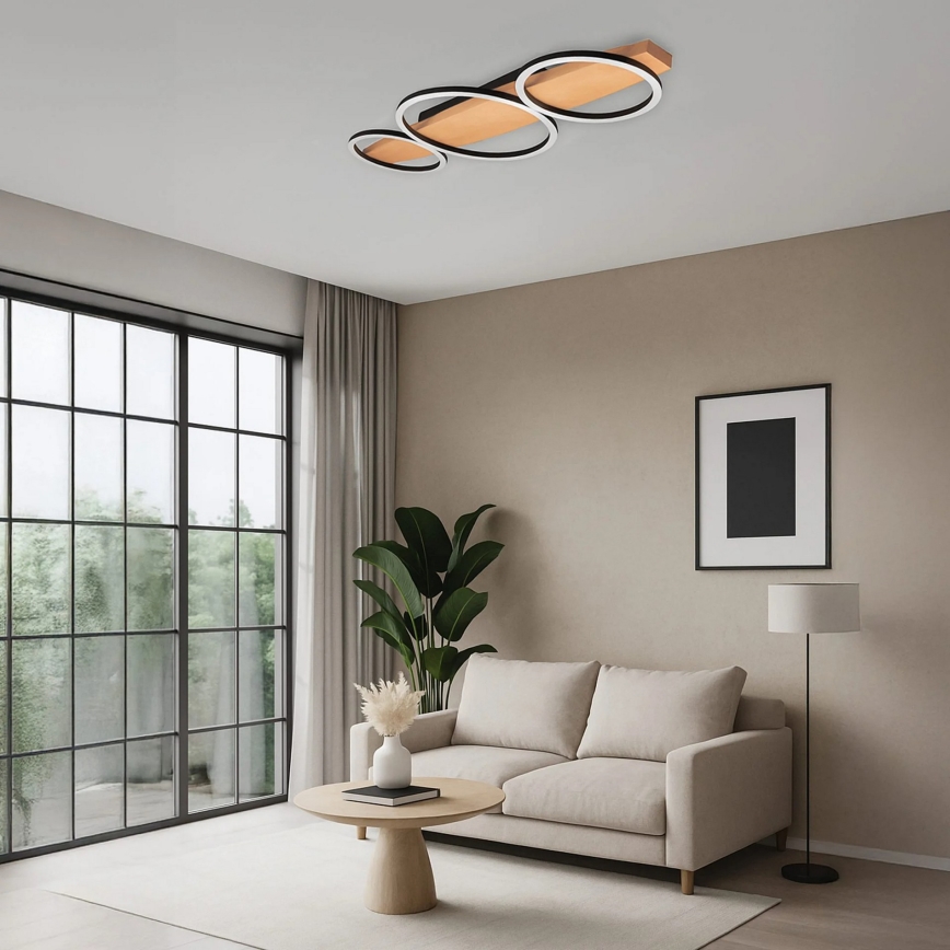 Plafoniera LED MELISA LED/28W/230V 26,5x70 cm pino