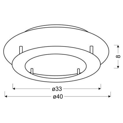 Plafoniera LED MERLE LED/18W/230V