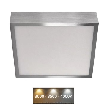 Plafoniera LED NEXXO LED/21W/230 3000/3500/4000K 22,5x22,5 cm cromo opaco