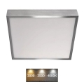 Plafoniera LED NEXXO LED/28,5W/230V 3000/3500/4000K 30x30 cm cromo opaco