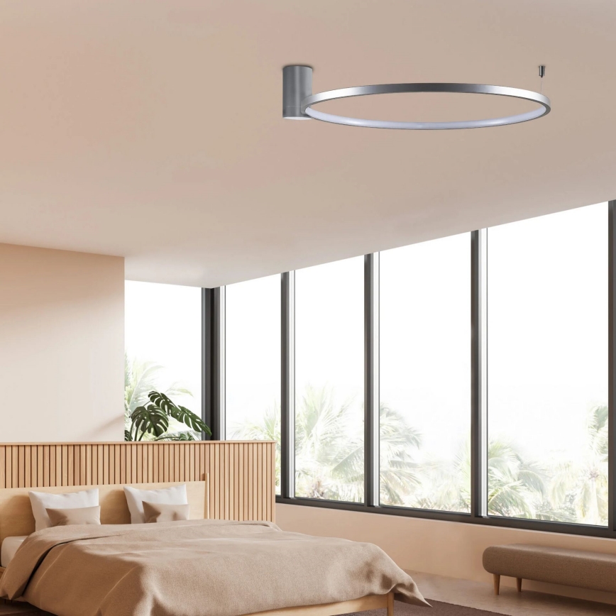 Plafoniera LED NOEMI LED/20W/230V 4000K diametro 50 cm cromo opaco