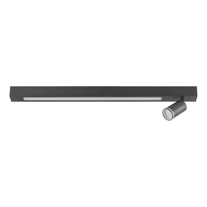 Plafoniera LED PARIGI LED/24W/230V + 1xGU10/10W nero