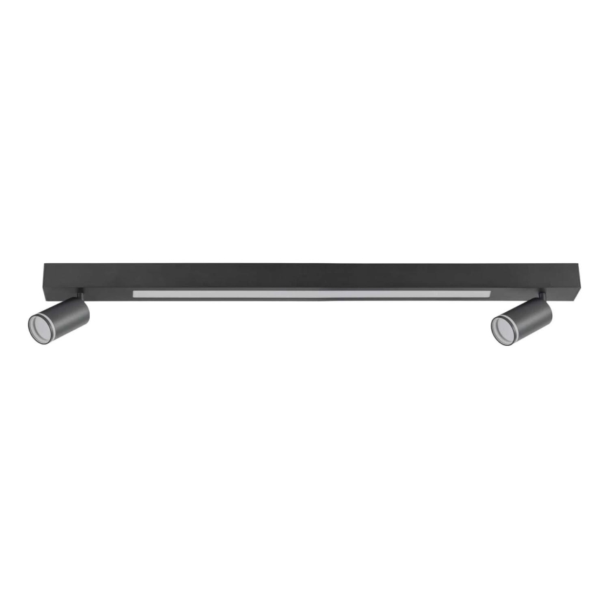 Plafoniera LED PARIGI LED/24W/230V + 2xGU10/10W nero