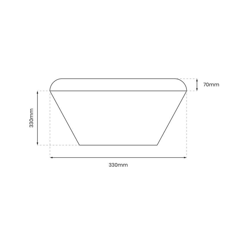 Plafoniera LED per bagno con sensore NEMO LED/16W/230V IP44 nero
