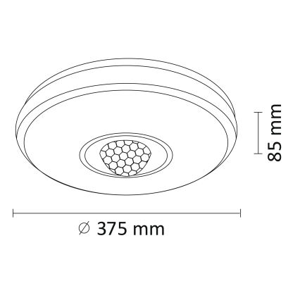 Plafoniera LED RGB Dimmerabile MAGIC DISCO LED/18W/230V + telecomando