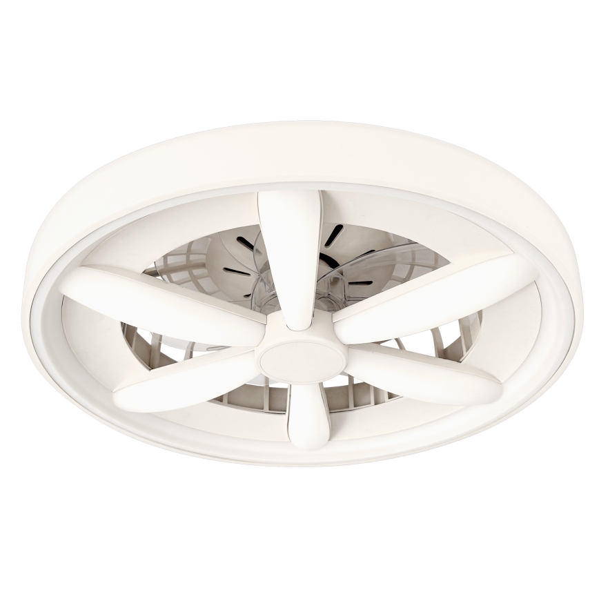 Plafoniera LED RGBW dimmerabile con ventilatore MALAWI LED/48W/230V 3000-6500K bianca + telecomando