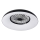 Plafoniera LED RGBW dimmerabile con ventilatore PLAVE PAN LED/48W/230V 3000-6500K Ø 60 cm nero + telecomando