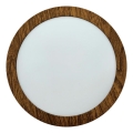 Plafoniera LED RING LED/12W/230V 4200K diametro 16 cm marrone