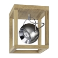 Plafoniera LED ROY 1xGU10/5W/230V quercia opaco