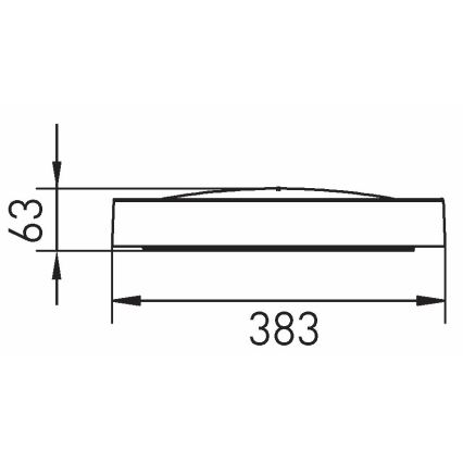 Plafoniera LED SAMER LED/24W/230V 4000K