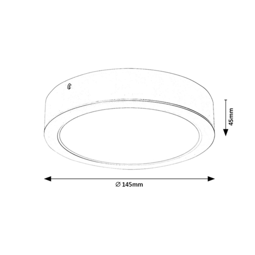 Plafoniera LED LED/12W/230V d. 14,5 cm