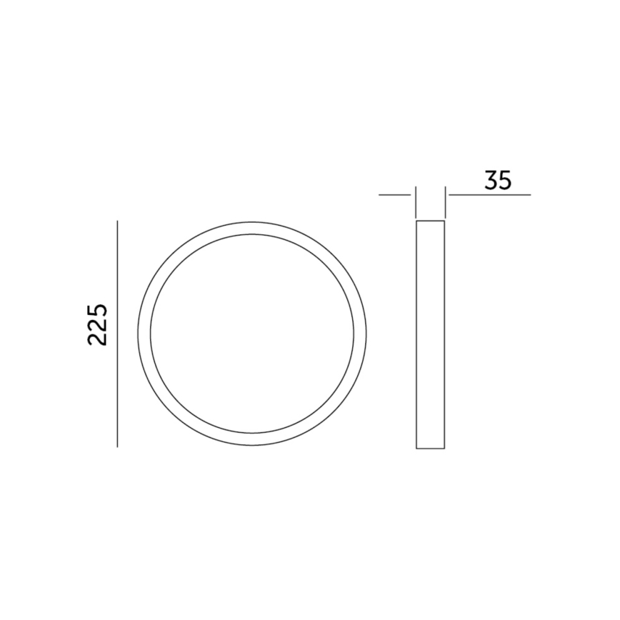 Plafoniera LED SIGARO CIRCLE LED/18W/230V 4000K IP40
