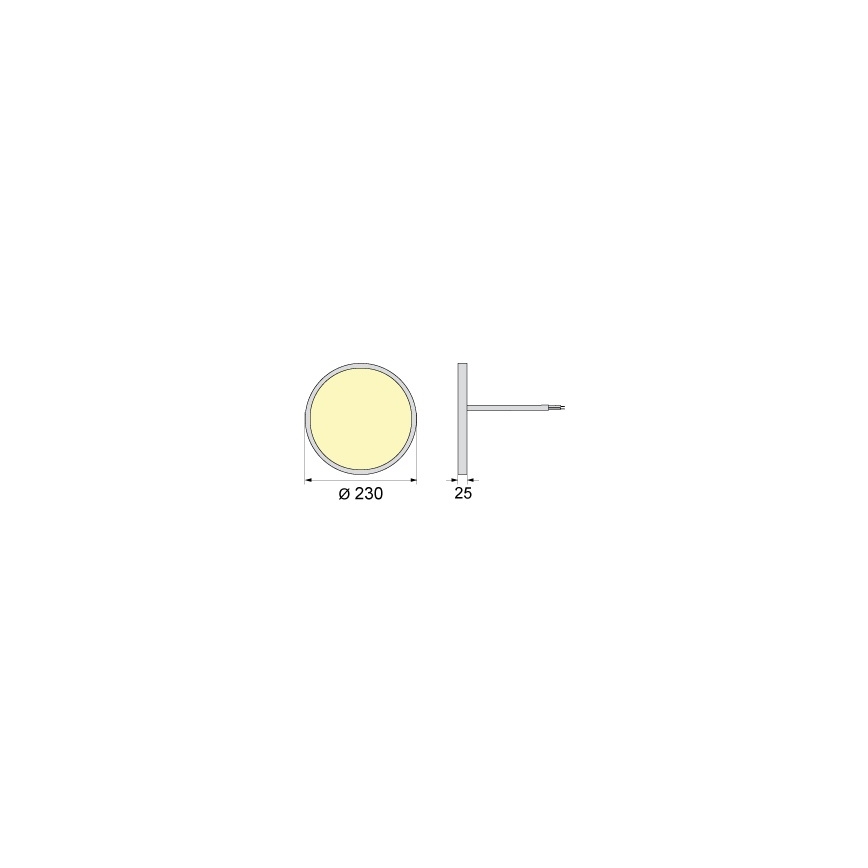 Plafoniera LED SIMEN LED/18W/230V 4000K IP40 Ø 23 cm bianca UGR19