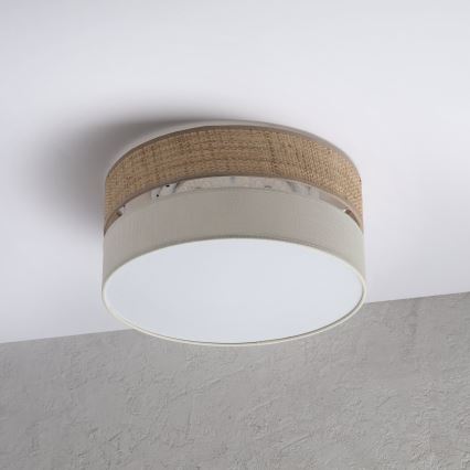 Plafoniera LED SIRJA BOHO LED/20W/230V 4000K Ø 35 cm beige/crema