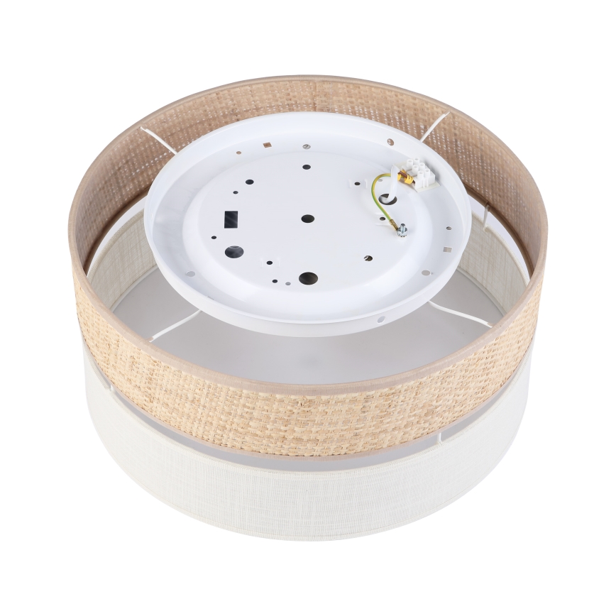 Plafoniera LED SIRJA BOHO LED/20W/230V 4000K Ø 35 cm beige/crema