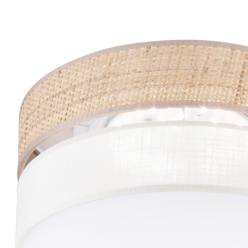 Plafoniera LED SIRJA BOHO LED/20W/230V 4000K Ø 35 cm beige/crema
