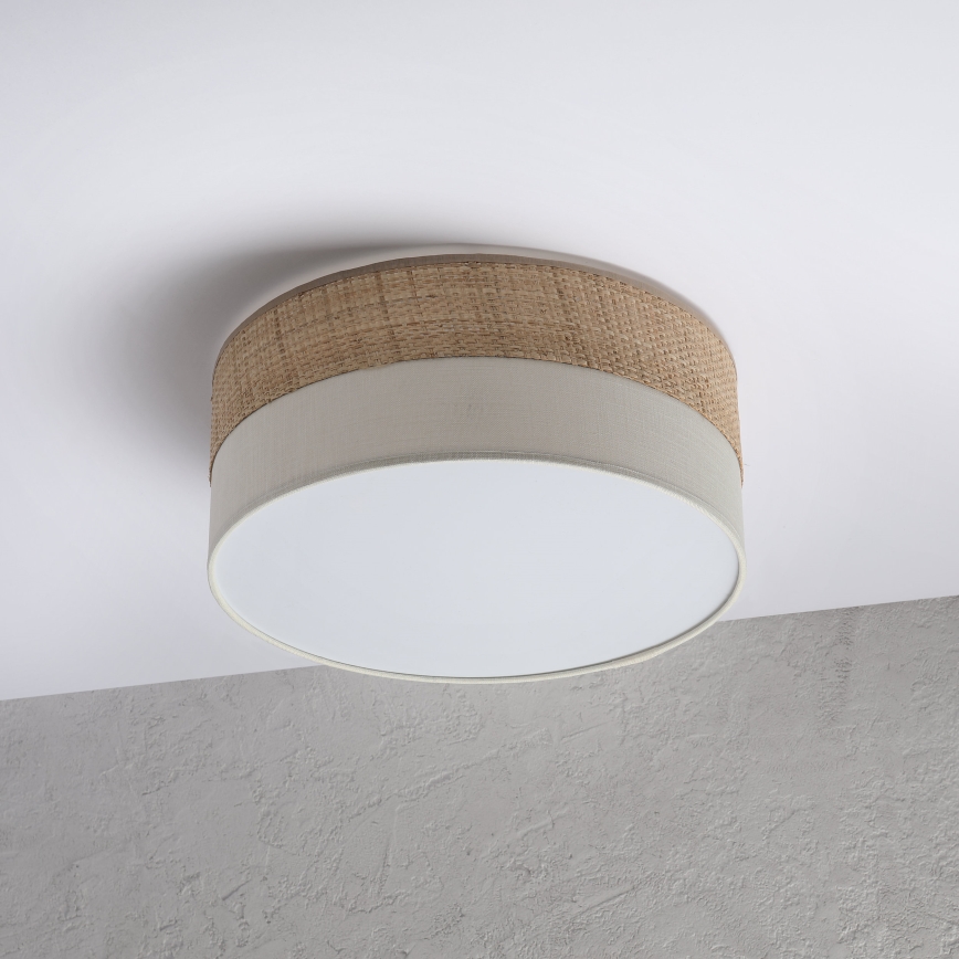 Plafoniera LED SIRJA BOHO LED/20W/230V 4000K Ø 35 cm beige/crema